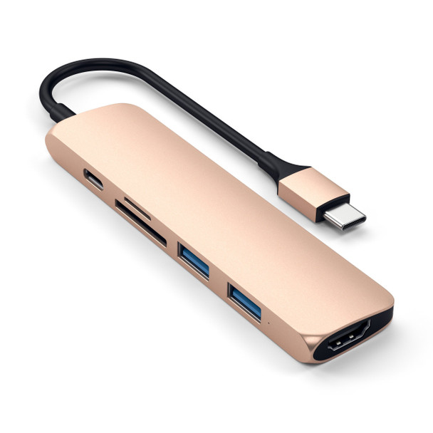 Satechi USB-C Slim Alu Multiport Hub V2