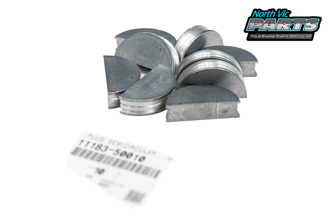 Genuine Half Moon Plug | Toyota 18R 1HD-FT 1HD-FTE 1HD-T 1HZ 1HZ-T 1PZ 2L 2L-T 2L-TE L