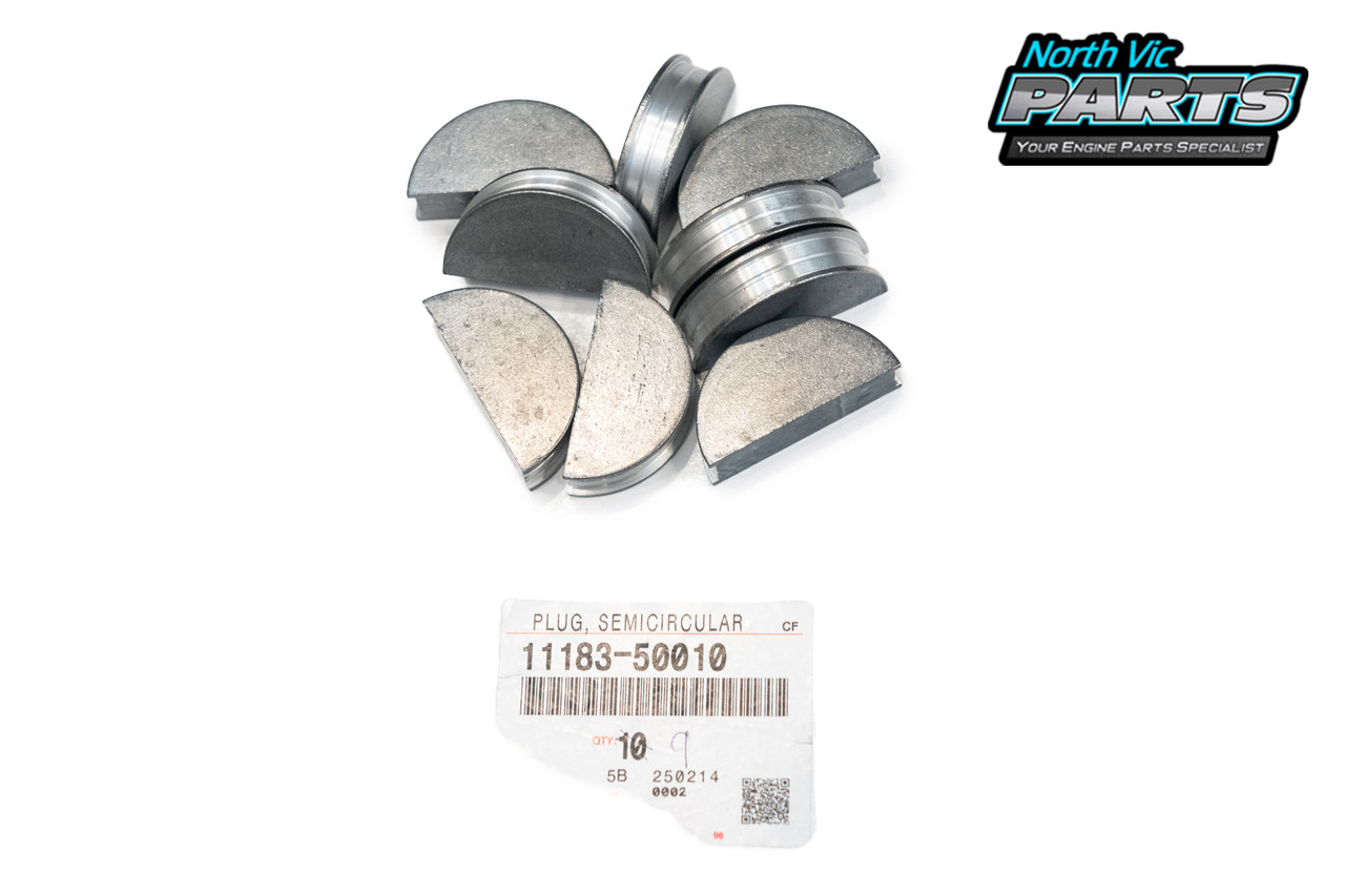 Genuine Half Moon Plug | Toyota 18R 1HD-FT 1HD-FTE 1HD-T 1HZ 1HZ-T 1PZ 2L 2L-T 2L-TE L