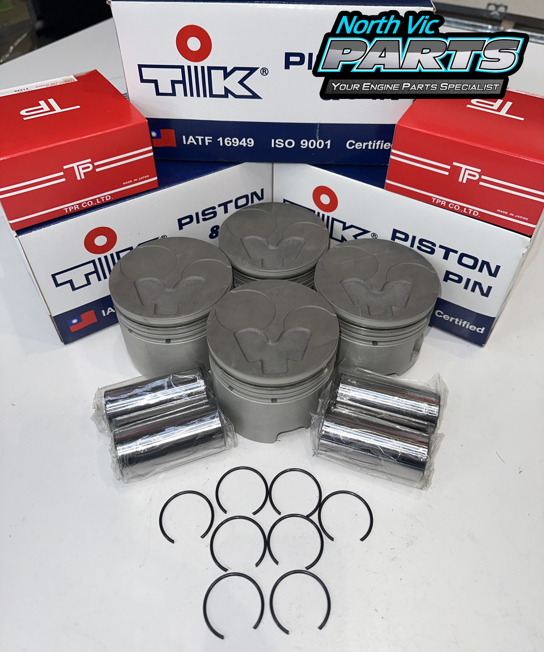 TIK Piston Set | Toyota 1KZ-TE | With Valve Reliefs