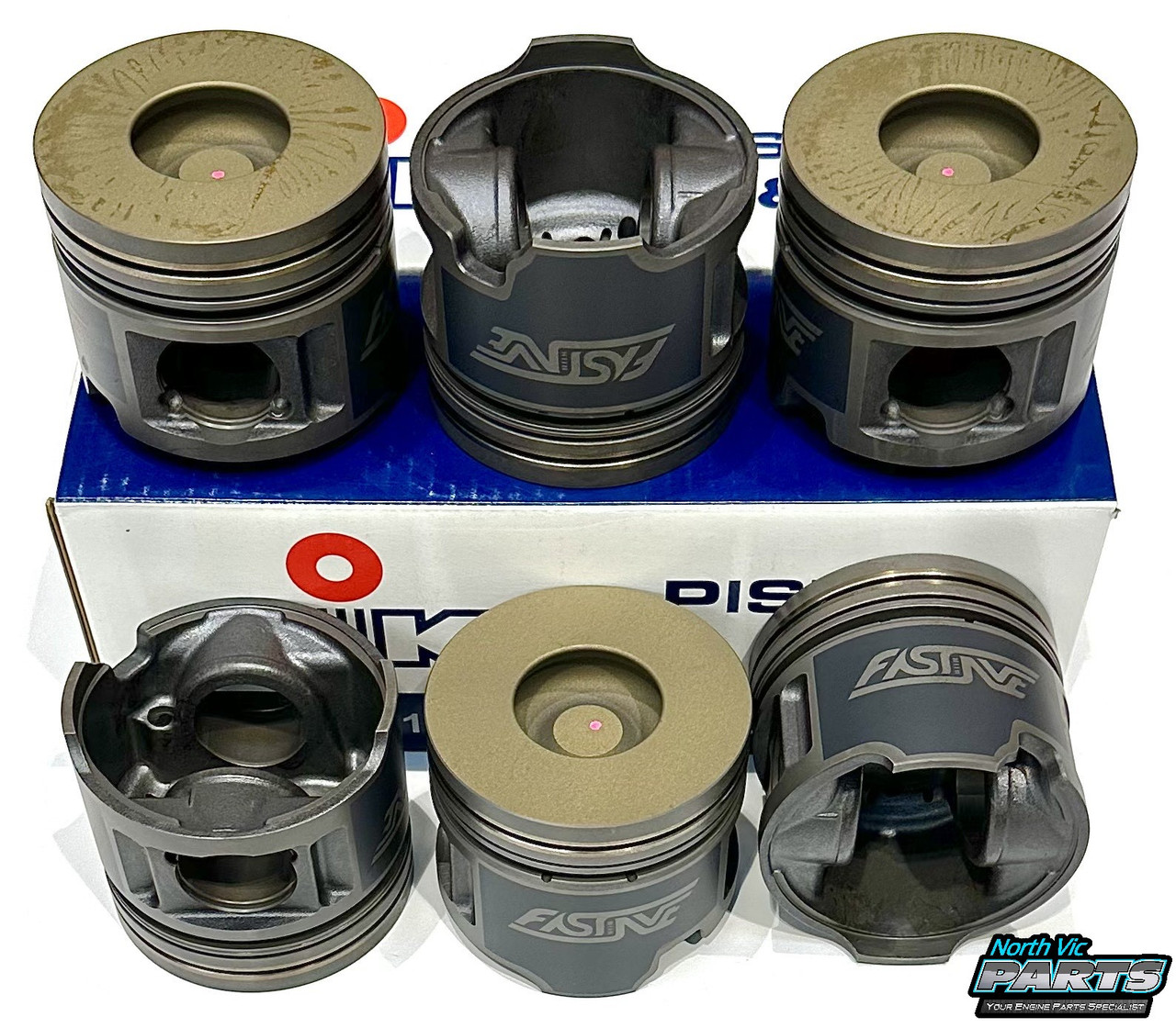 FAST Turbo Piston Set - Ceramic Coated | Toyota 1HD-FT
