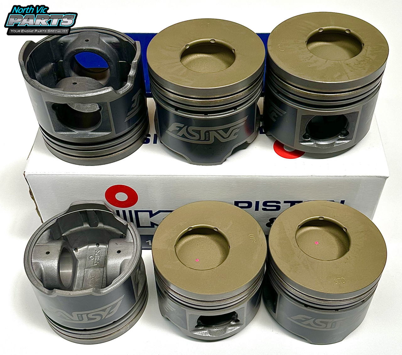 FAST Piston Set - Ceramic Coated | Toyota 1HD-T