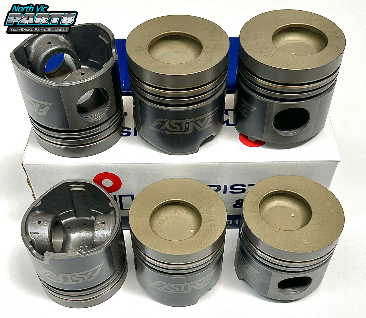 FAST Turbo Piston Set - Ceramic Coated | Toyota 12HT