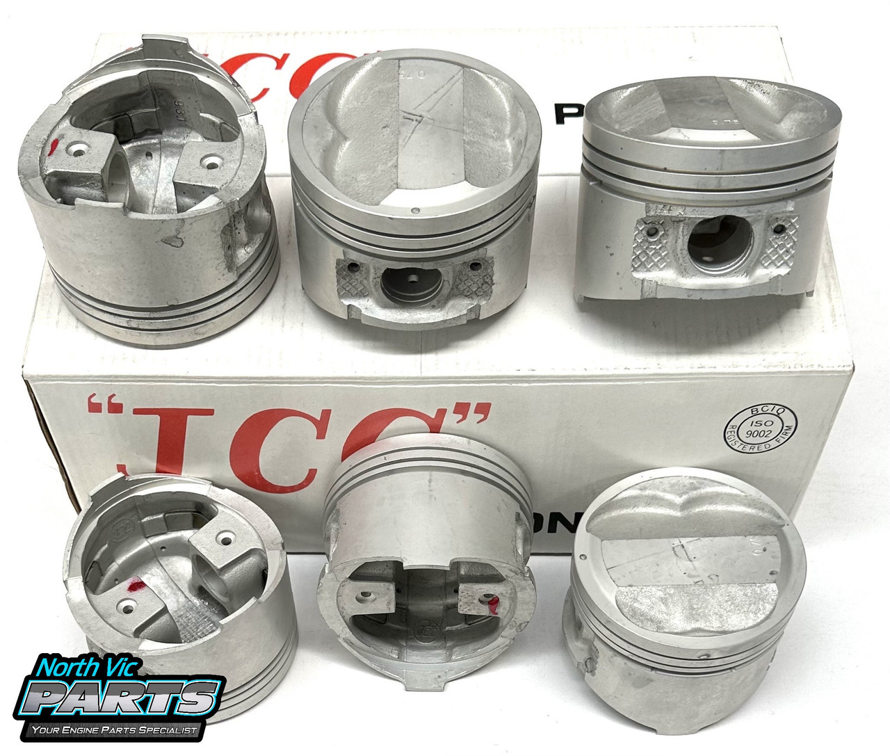 JCC Dome Top Valve Relief Piston Set | Nissan RB30 Non Turbo