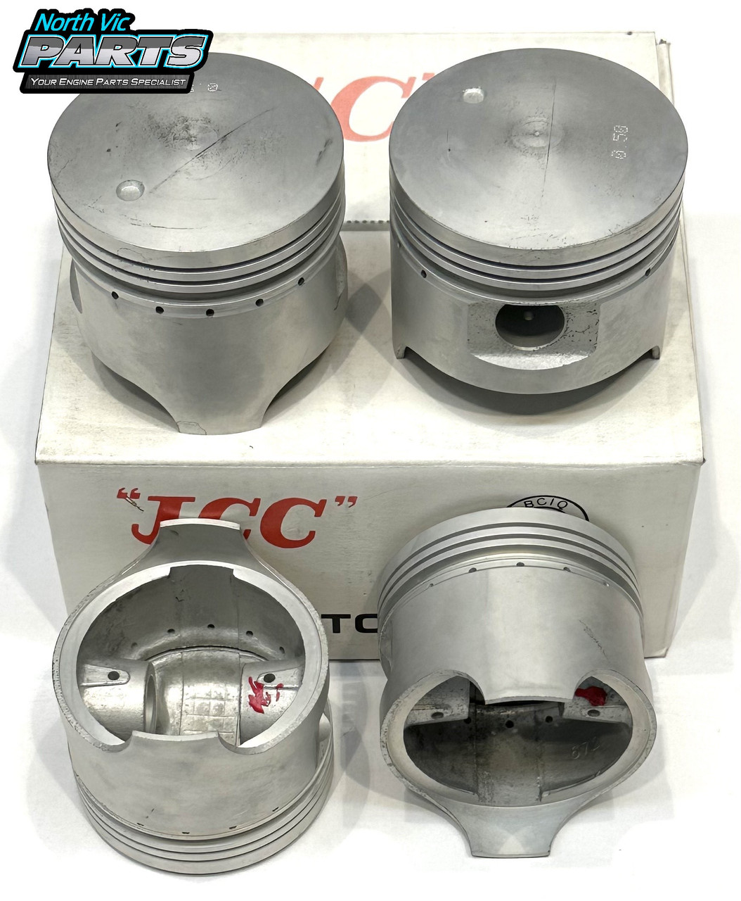 JCC Convex Shape Crown Piston Set | Honda EB2 EB3