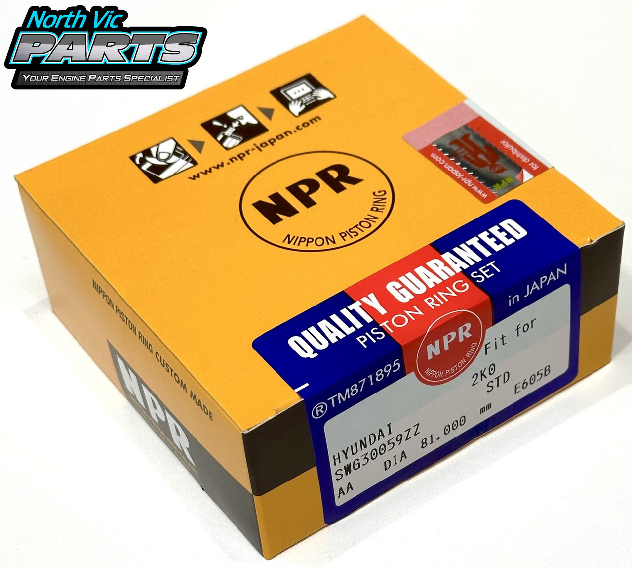 NPR Ring Set | Hyundai/Kia G4NB G4NC - Rad Ring Depth 2.2