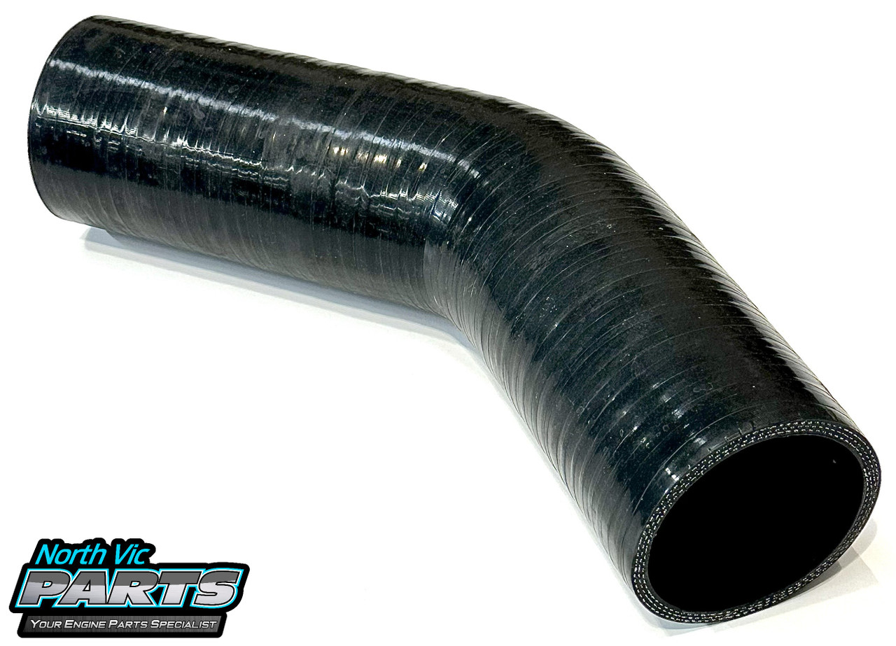 Silicone Hose | 76MM | 45Degree | 200MM Tails | Ends 3 Ply