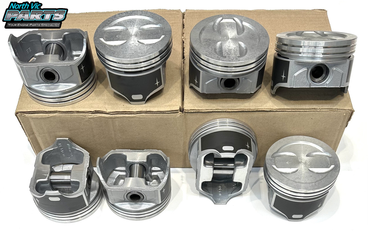 Enginetech Vortec Dish Top Piston Set | Chevrolet 350