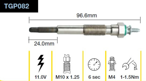 Tridon Glow Plug | Toyota 1KZ