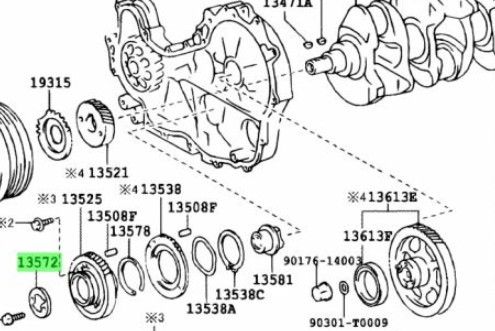 Idle Gear Thrust Plate | Toyota 1KD-FTV