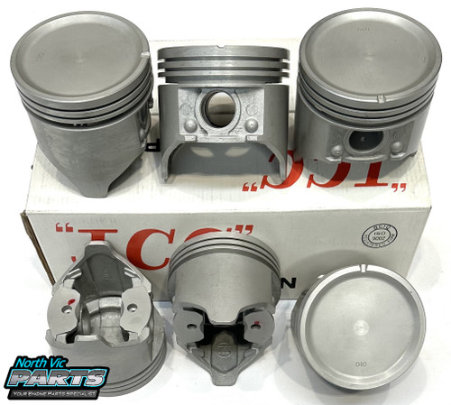 JCC Dish Top Piston Set | Ford 250