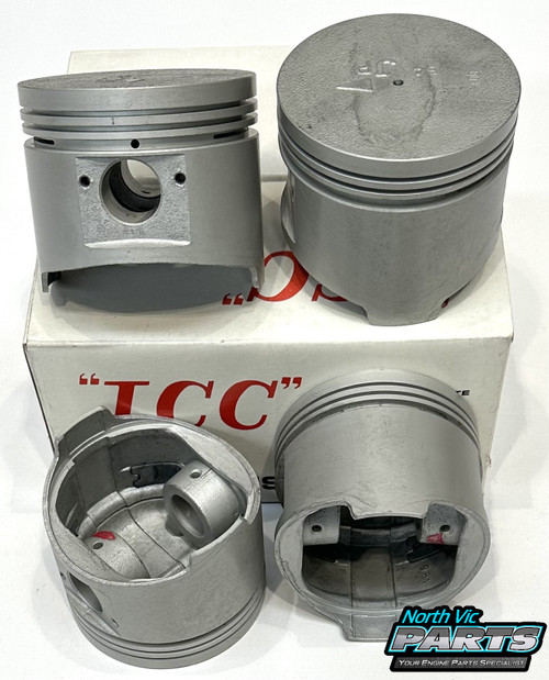 JCC Flat Top Piston Set | Mitsubishi 4G54