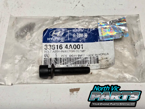 Genuine Injector Clamp Bolt - Early Bosch Injectors Only | Hyundai Kia D4CB 2.5Lt
