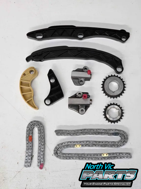 NVP Type 1 Timing Chain Set - Steel Lower Tensioner & Roller Lower Chain | Hyundai G4KJ