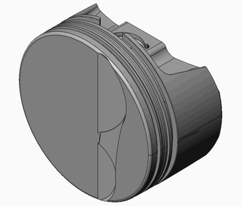 CP Bullet LS 3.905" Piston Set | -2.7cc Flat Top | 4.00" Stroke | BLS1143-007