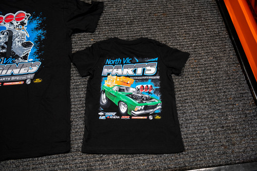 North Vic Parts Kids Tee - Green Ute Design