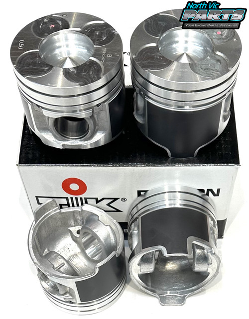 TIK Piston Set - No Alfin Insert | Mitsubishi 4M41T DOHC 16V Direct Injection