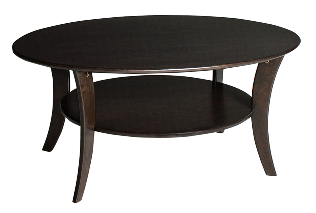 oval maple coffee table