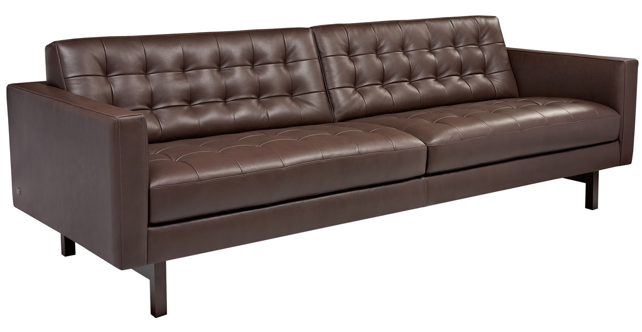 SOFA PKR-SO2-ST-L | AMERICAN LEATHER | PENNY MUSTARD