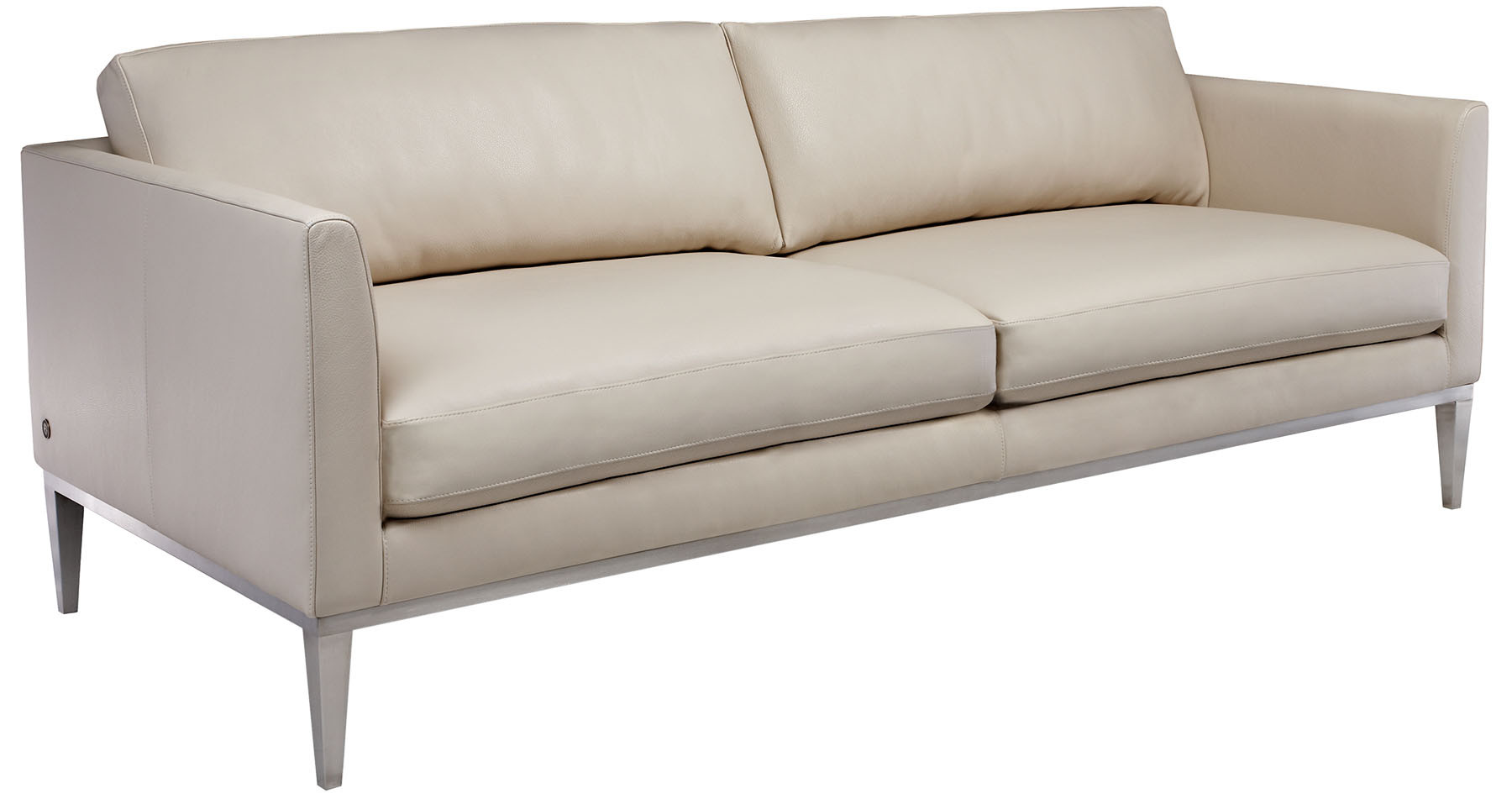 SOFA HENSO2STL AMERICAN LEATHER PENNY MUSTARD