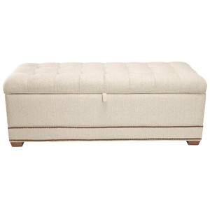 895 Storage Ottoman Taper Leg