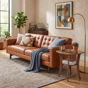 Parker Two Seat Sofa in Leather