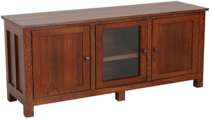 As Shown: Quartersawn White Oak Vibrant Auburn, Configuration: Wood and Glass Doors, Hardware: 012316 As Shown: Quartersawn White Oak Vibrant Auburn, Configuration: Wood and Glass Doors, Hardware: 012316