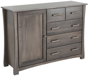As Shown: Maple Slate, Dresser Mirror: No, Hardware: 302716 with 012016
