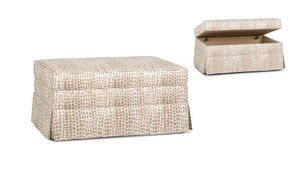 900 Storage Ottoman - Skirted 900 Storage Ottoman - Skirted