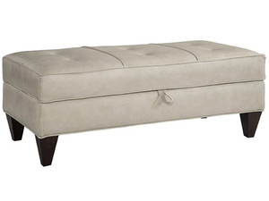 Essentially Yours Rectangular Storage Ottoman in Leather Essentially Yours Rectangular Storage Ottoman in Leather