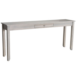 As Shown: 7' Gathering console, Maple Ashen As Shown: 7' Gathering console, Maple Ashen