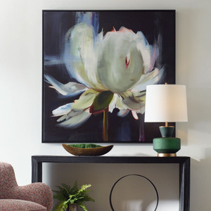 Peony Framed Floral Canvas