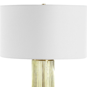 Mirah Olive Glass Table Lamp