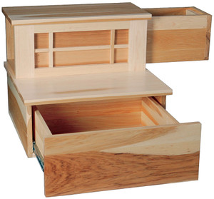 Stoney Creek Step Chest with bottom drawer open