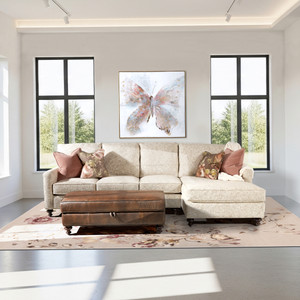 7000 Sectional - Style 3 styled in a living room