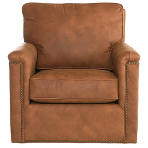 7000 Swivel Chair in Leather front view