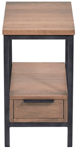 Dane 1 Drawer Narrow End Table drawer detail view