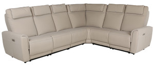 Quick Ship 6000 Sectional in Leather
