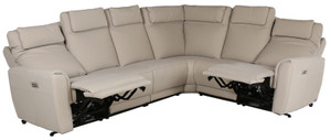 Quick Ship 6000 Sectional in Leather
