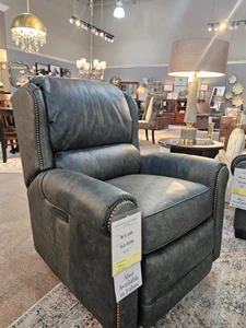 20% Off - 720 Motor Swivel Glide Recliner in Leather