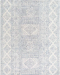 Hand Tufted, 100% Wool, Cut and Loop, Thickness: 0.59"