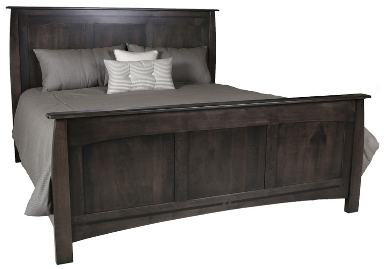 As Shown: Maple Slate, Size: King, Bed Storage: No