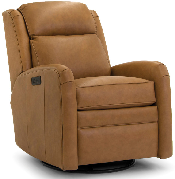 734 Power Swivel Glider Recliner in Leather