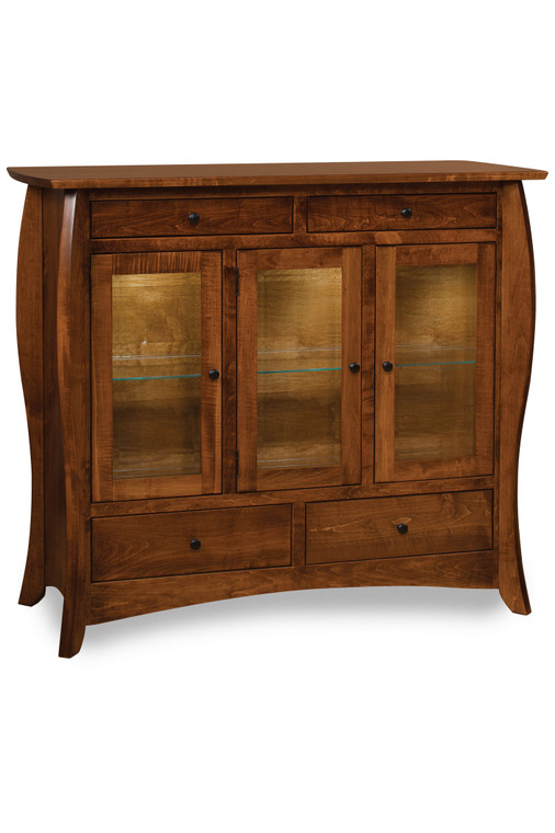 As Shown: Maple Vibrant Auburn, Size: 58" Wide, Hardware: Discontinued