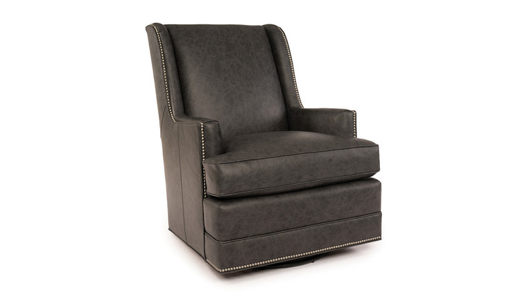 530 Swivel Glider Chair in Leather