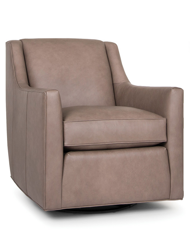549 Swivel Glider Chair in Leather