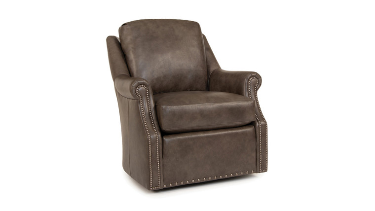 562 Swivel Glider Chair in Leather