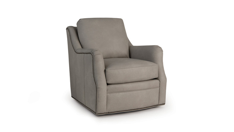 563 Swivel Glider Chair in Leather