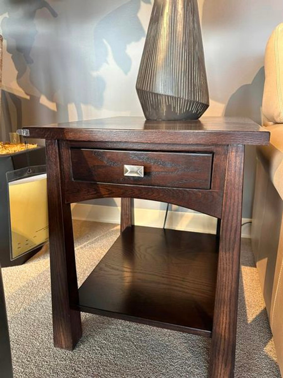 60% Off - Flush 1 Dr End Table - Oak