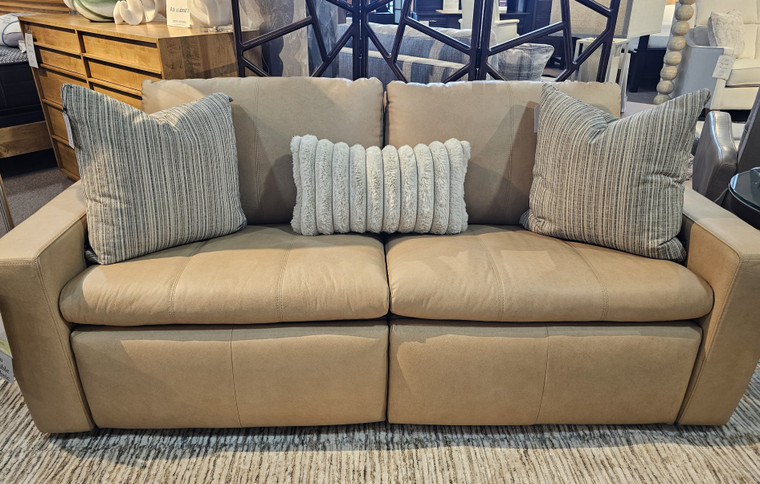 20% Off - 9099 Power Condo Sofa in Leather